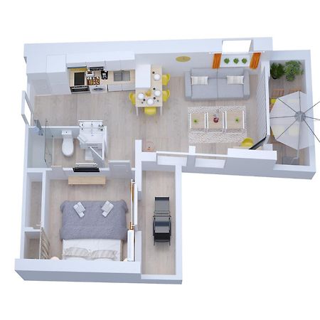 Soleil D'Ete - Netflix & Wifi - Balcon - Climatisation - Parking Gratuit - Check-In 24H24 - Emplacement Velos - Goodmarning Châlons-en-Champagne Exteriör bild
