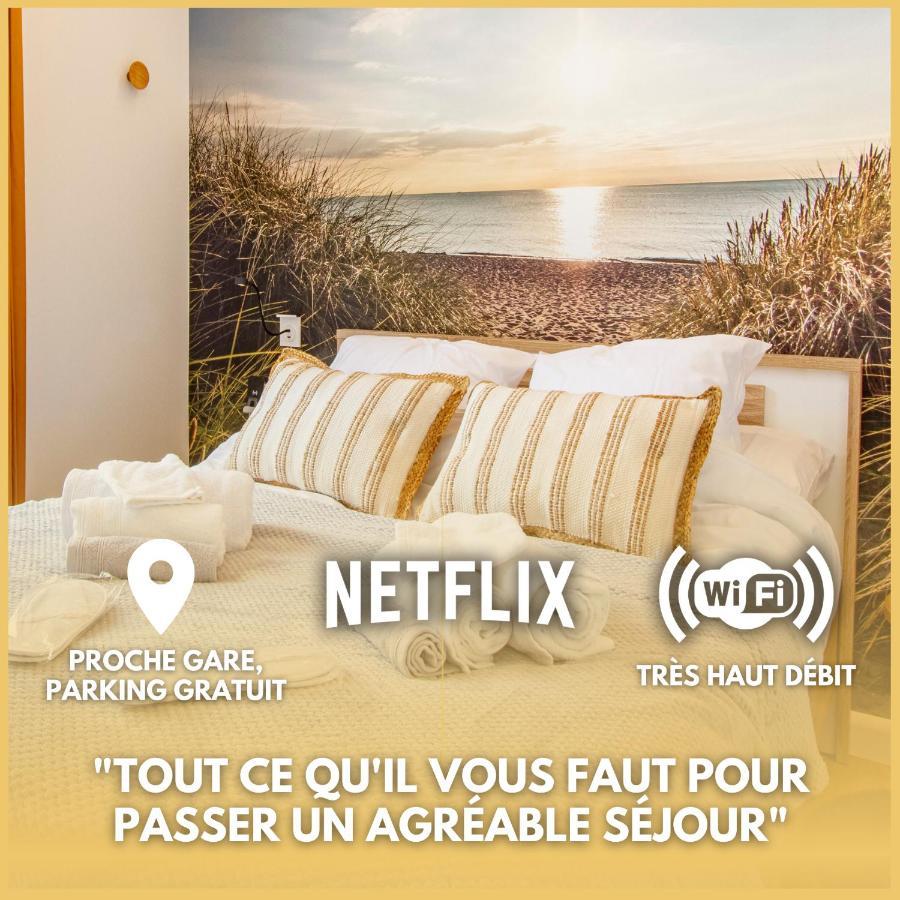 Soleil D'Ete - Netflix & Wifi - Balcon - Climatisation - Parking Gratuit - Check-In 24H24 - Emplacement Velos - Goodmarning Châlons-en-Champagne Exteriör bild