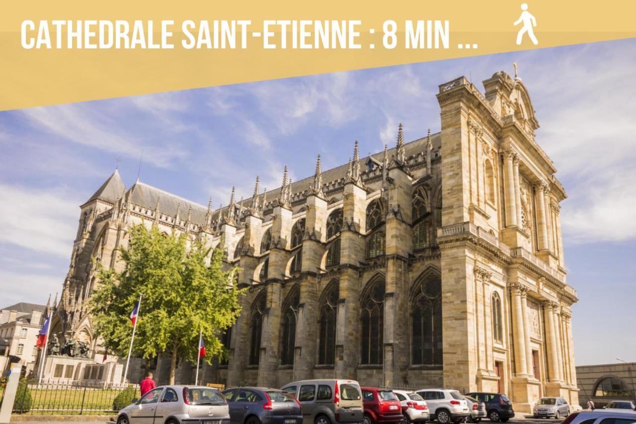 Soleil D'Ete - Netflix & Wifi - Balcon - Climatisation - Parking Gratuit - Check-In 24H24 - Emplacement Velos - Goodmarning Châlons-en-Champagne Exteriör bild